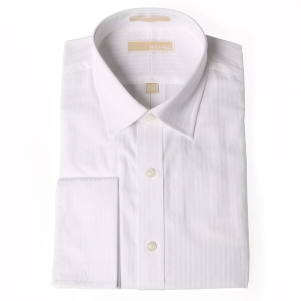 michael kors mens white dress shirt