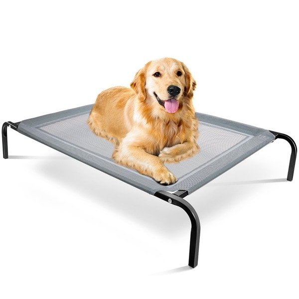 Oxgord Cat Dog Steel Framed Elevated 43 5 Inch Black Fabric Pet Oxgord Cat Dog Steel Framed Elevated 43 5 Inch Black Fabric Pet