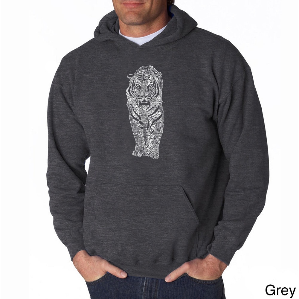 Los Angeles Pop Art Mens Endangered Species Tiger Sweatshirt