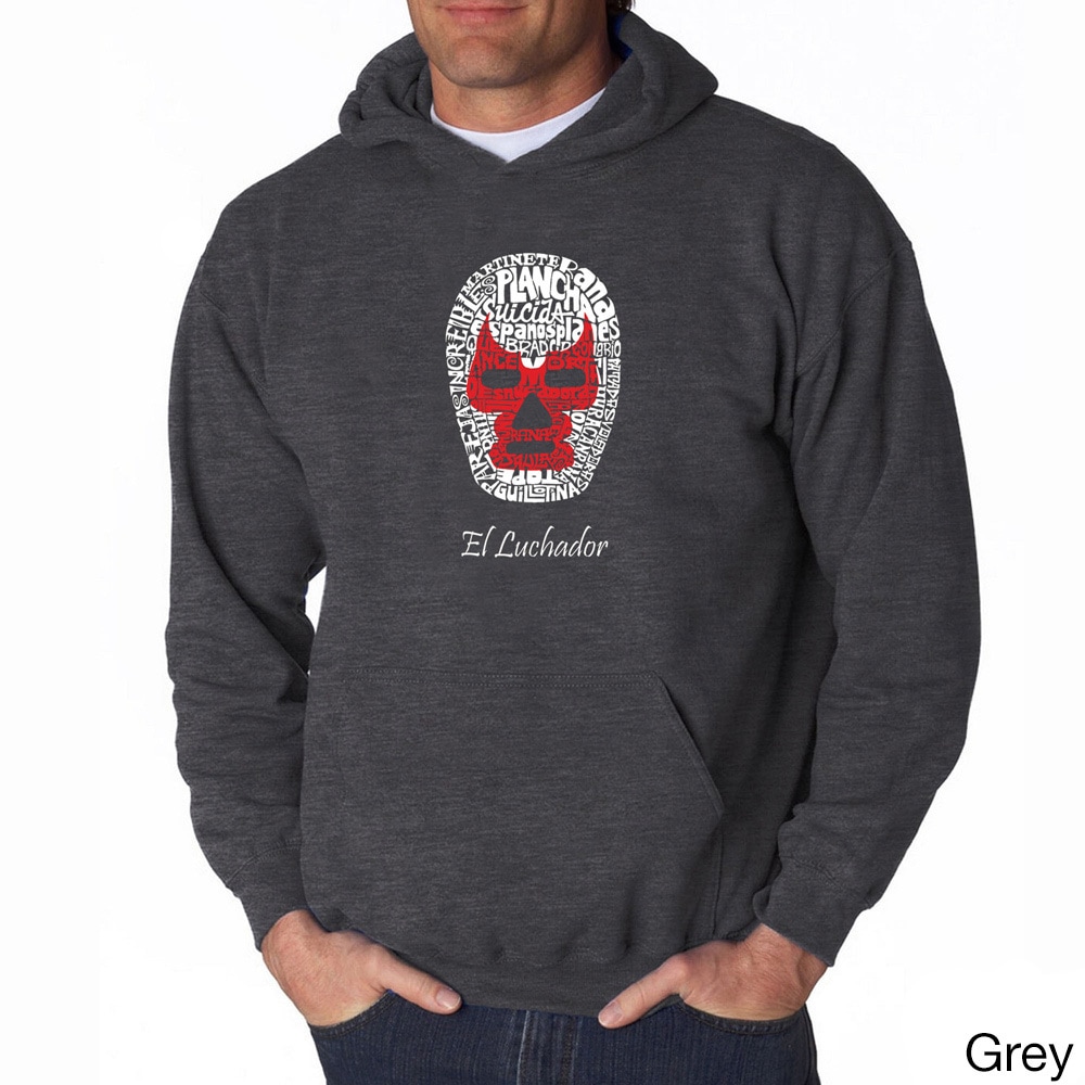 Los Angeles Pop Art Mens Luchador Wrestling Mask Sweatshirt