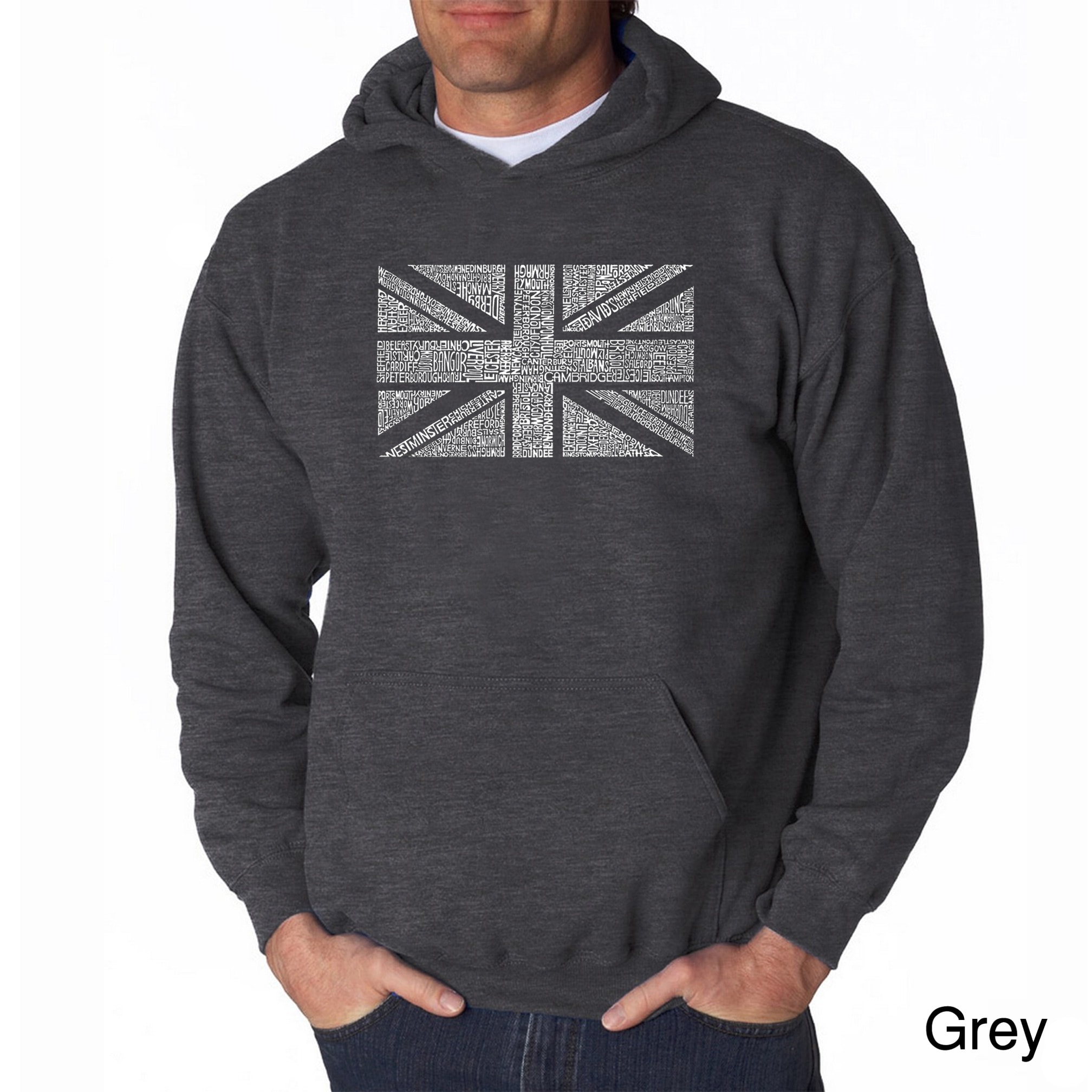 Los Angeles Pop Art Mens Union Jack Sweatshirt