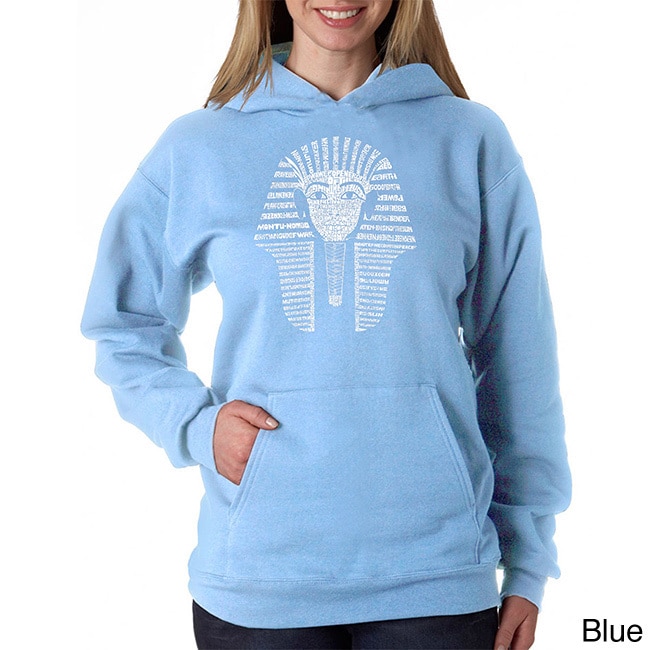 Los Angeles Pop Art Los Angeles Pop Art Womens King Tut Sweatshirt Blue Size XL (16)