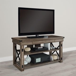 Rustic Entertainment Centers & TV Consoles - Shop The Best Deals ... - Ameriwood Home Wildwood Wood Veneer Rustic Grey 50-inch TV Stand