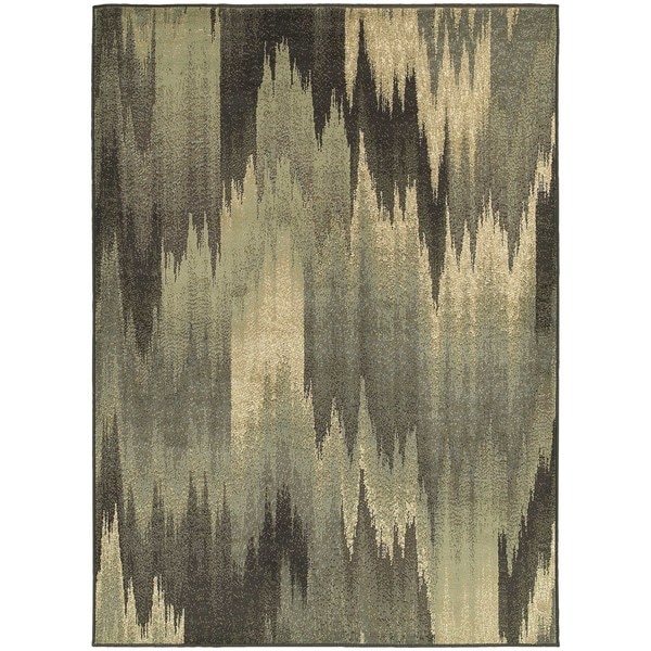 Abstract Ikat Blue Grey Accent Rug 1 10 X 2 Free Shipping On Abstract Ikat Blue Grey Accent Rug 1 X27