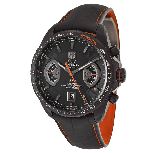Shop Tag Heuer Men's 'Grand Carrera' Titanium Chronograph Tachymeter Watch Free Shipping Today