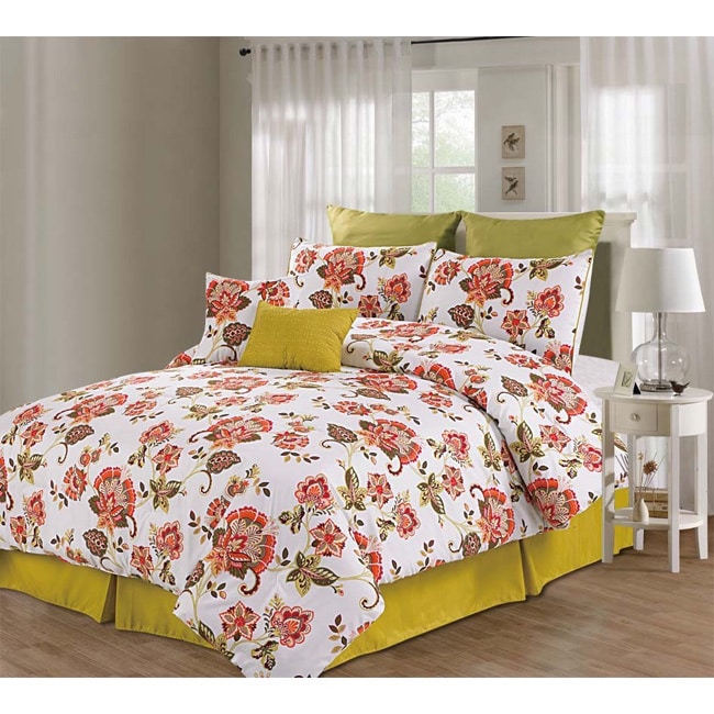 Berkeley Floral 8 piece Comforter Set