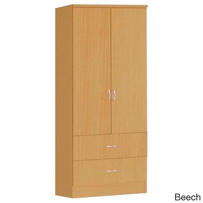 Compressed Wood 2 door Wardrobe