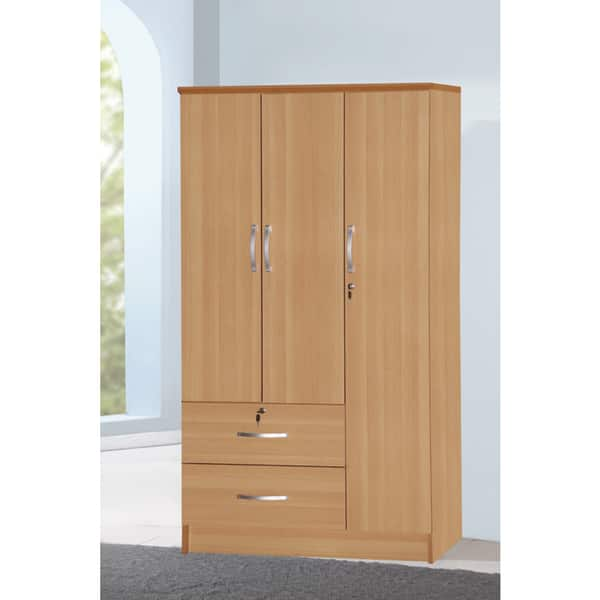 Shop 3 Door Wardrobe Armoire 72 H X 36 W X 21 D Free Shipping