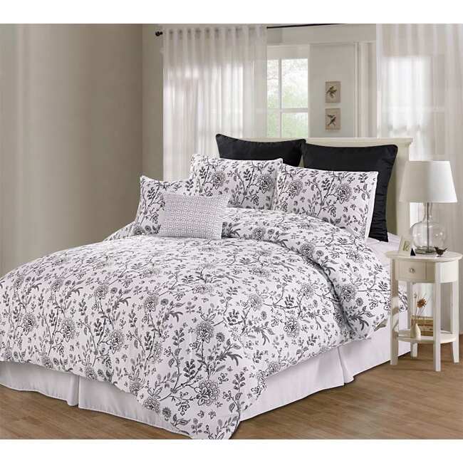 Printed Emerson Floral 8 piece Comforter Set