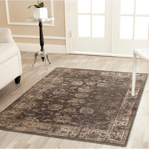 Safavieh Vintage Oriental Soft Anthracite Distressed Silky Viscose Rug