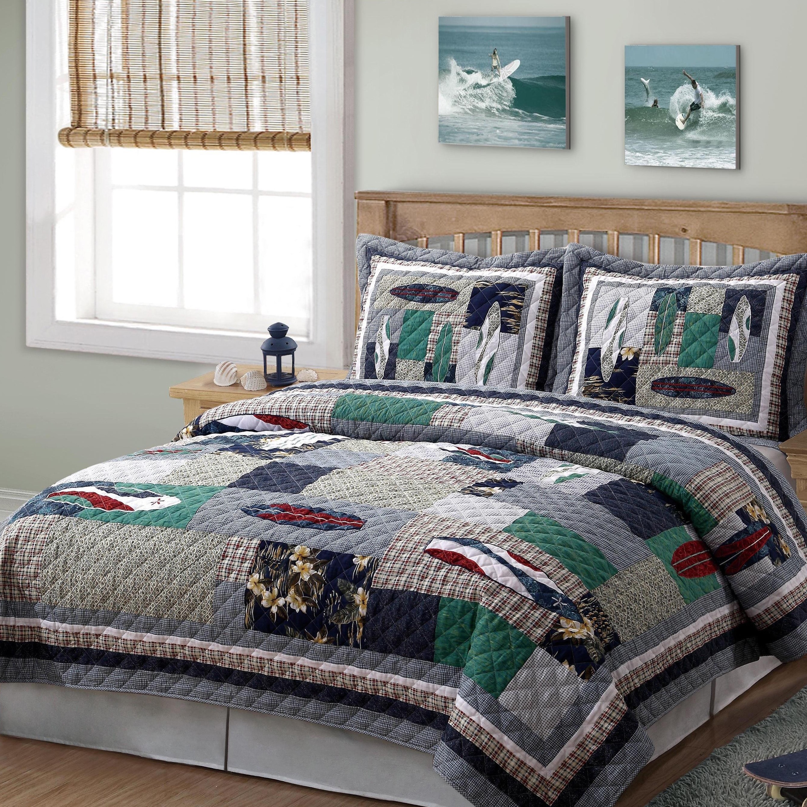 Surfing Usa 3 piece Quilt Set