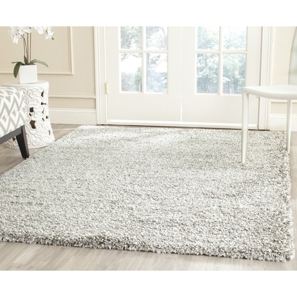 Safavieh New York Shag Grey/ Grey Rug (8'6 x 12') Safavieh 7x9   10x14 Rugs