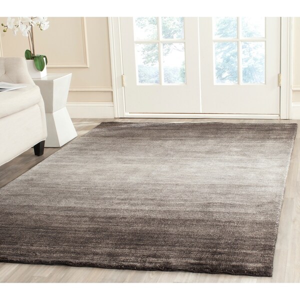 Safavieh Handmade Mirage Modern Black Viscose Rug - 9' x 12'