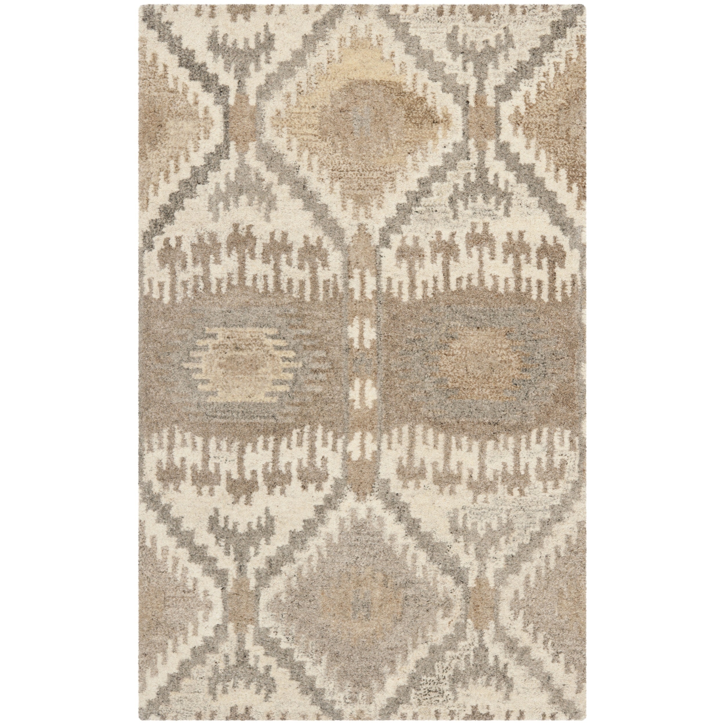 Safavieh Handmade Wyndham Natural/ Multi Wool Rug (3 X 5)