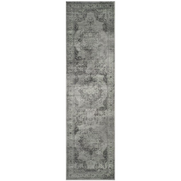 Shop Safavieh Vintage Grey/ Multi Distressed Silky Viscose Rug 2'2 x