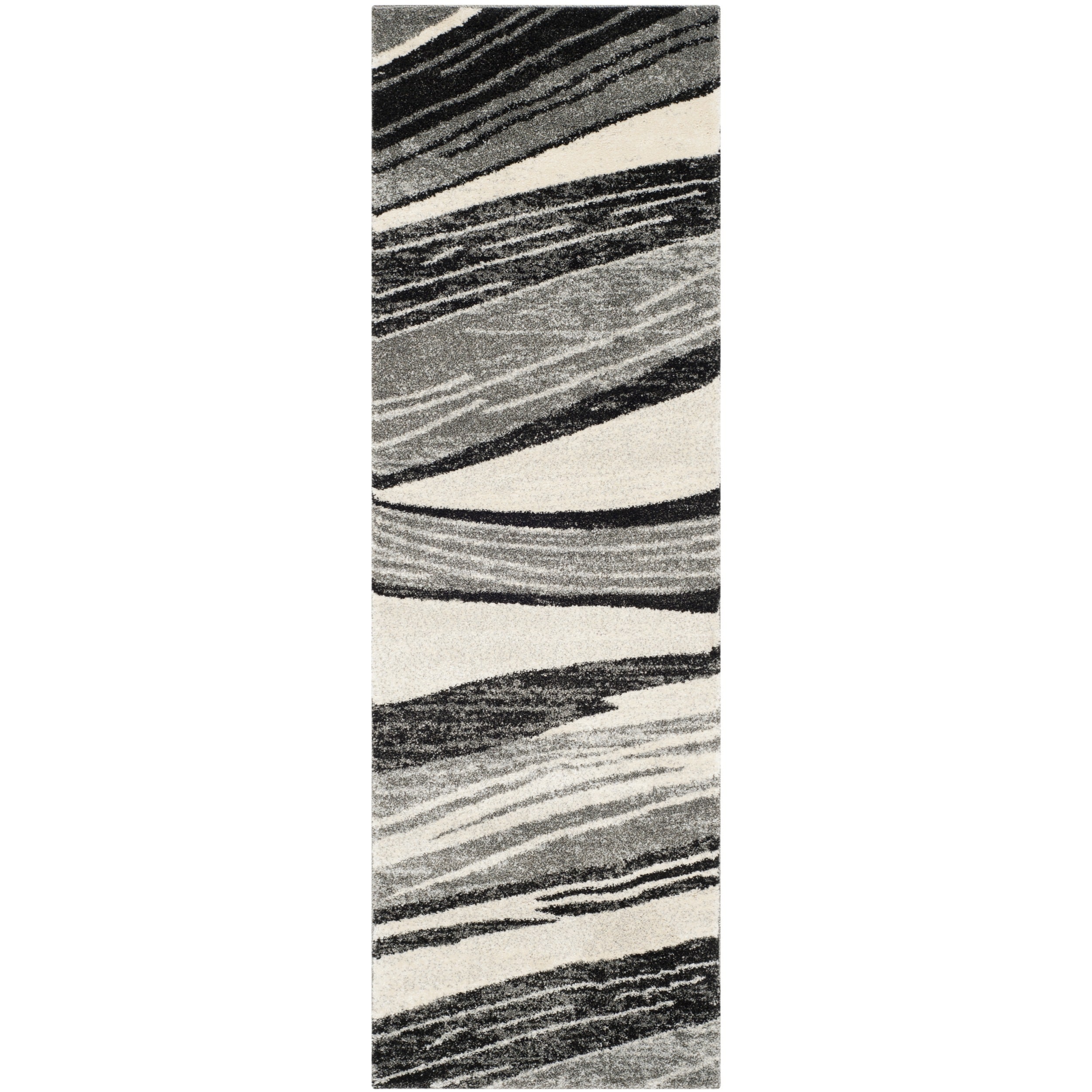Safavieh Retro Light Grey/ Ivory Rug (23 X 11)