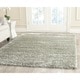 preview thumbnail 36 of 36, SAFAVIEH New York Shag Ruslana 1.2-inch Thick Rug 8'6" x 12' - Sage/Sage