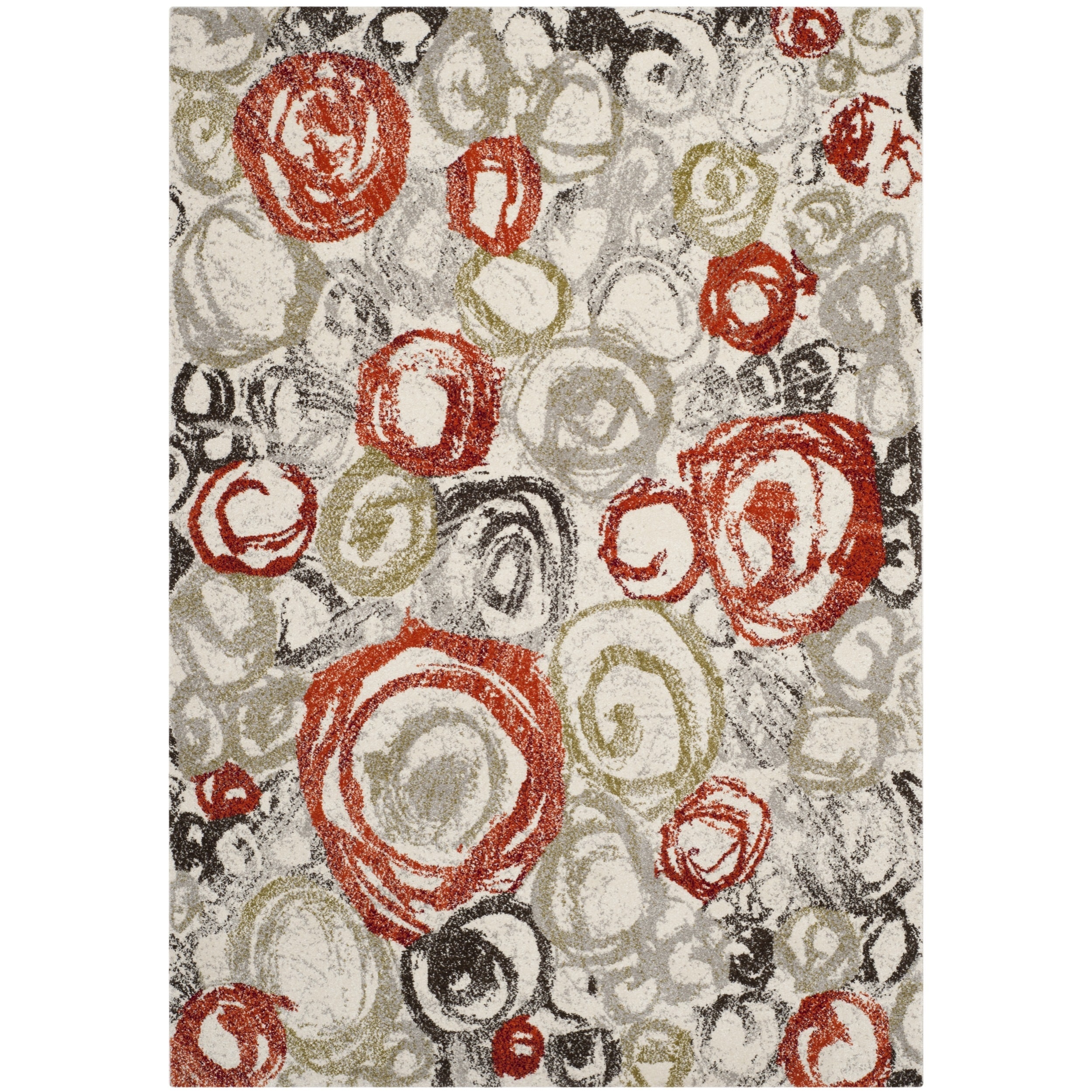 Safavieh Porcello Ivory/ Green Rug (4 X 57)