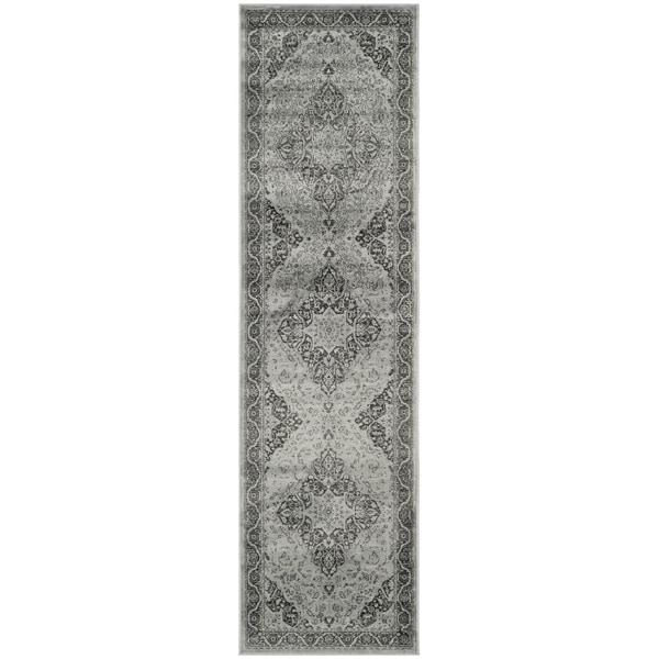 Safavieh Vintage Oriental Light Blue/ Multi Distressed Silky Viscose Rug (2'2 x 6')
