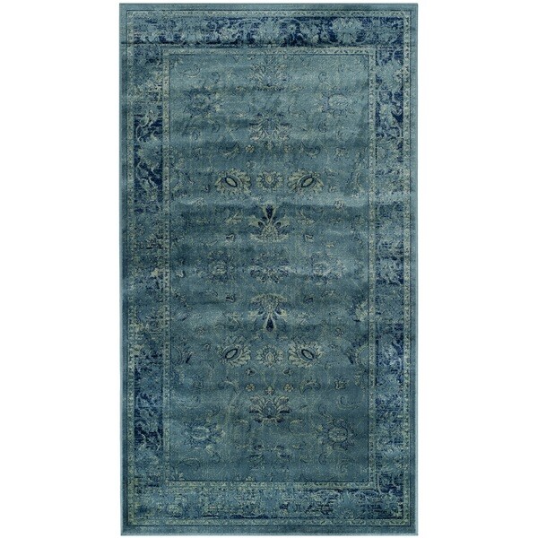 Safavieh Antiqued Vintage Turquoise Viscose Rug (2 x 3)   16107159
