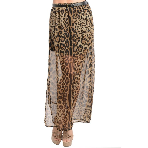 animal print long skirts for womens