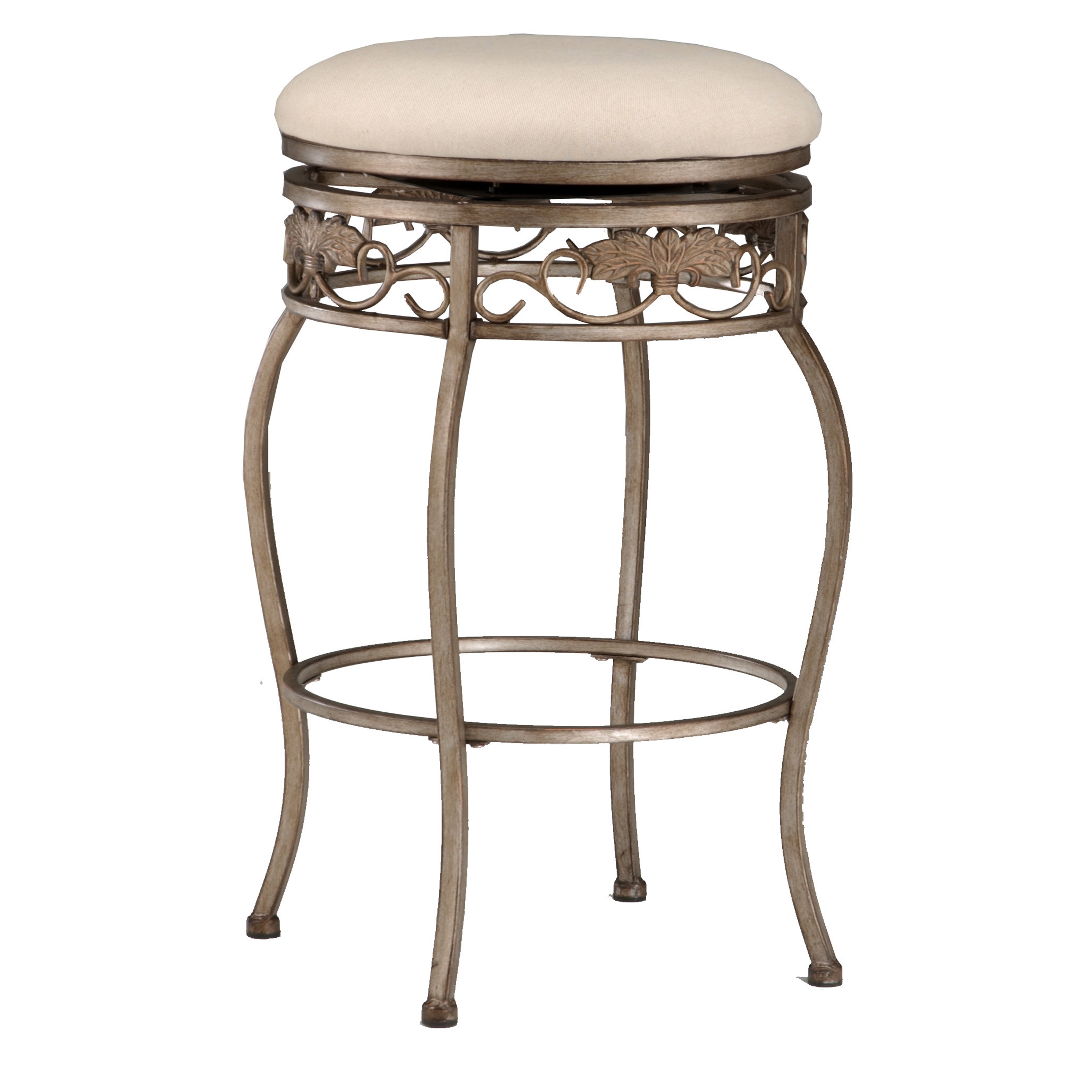 backless wrought iron bar stools