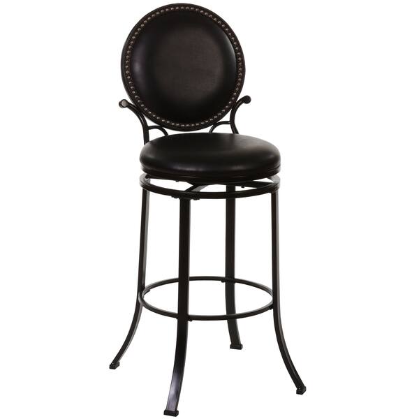 Spencer Studded Black Adjustable Stool Bed Bath & Beyond 8884053