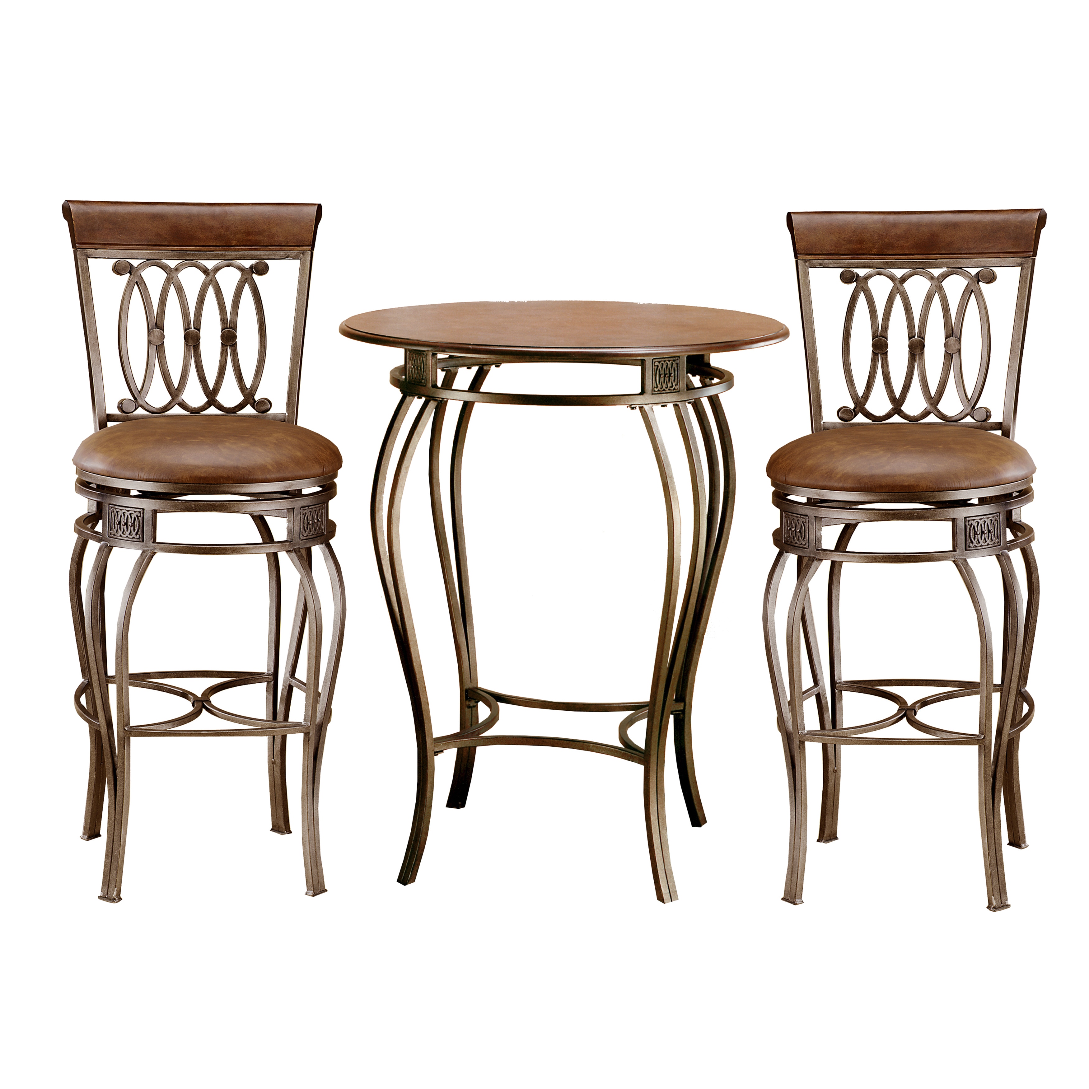 Montello 3 piece Old Steel Bistro Set