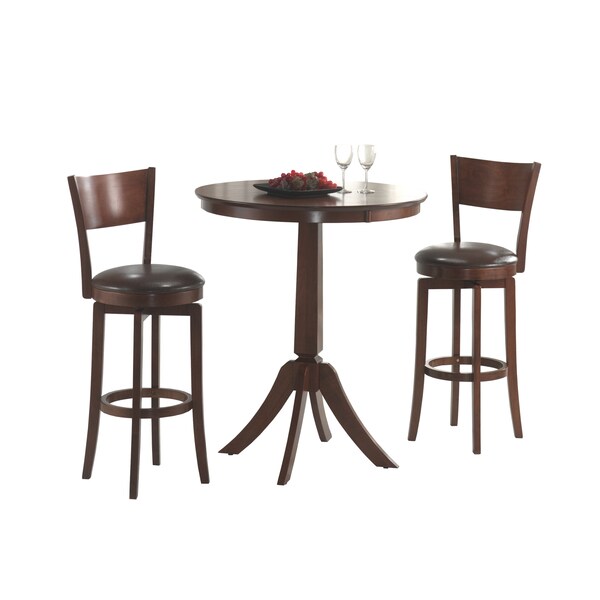 Shop Archer 3piece Dark Brown Bistro Set Free Shipping Today
