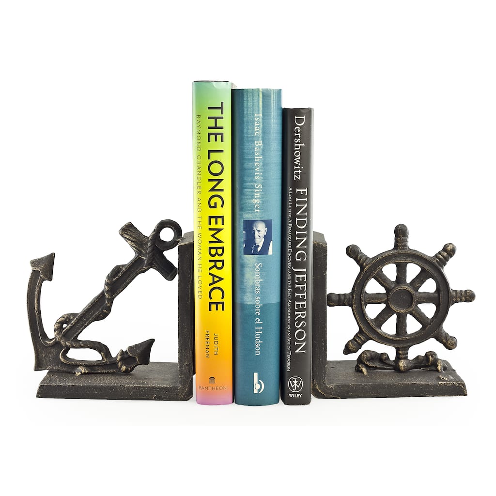 Nautical Iron Bookend Set