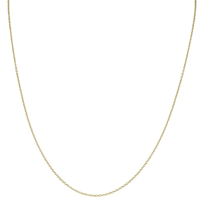 Fremada 14k Yellow Gold Diamond-cut Cable Chain (16-24 inch)