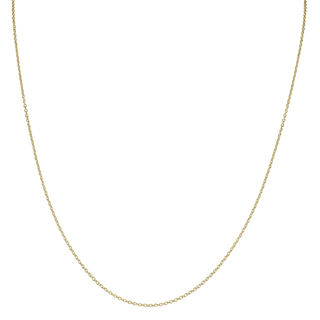 Fremada 14k Yellow Gold Diamond-cut Cable Chain (16-24 inch)