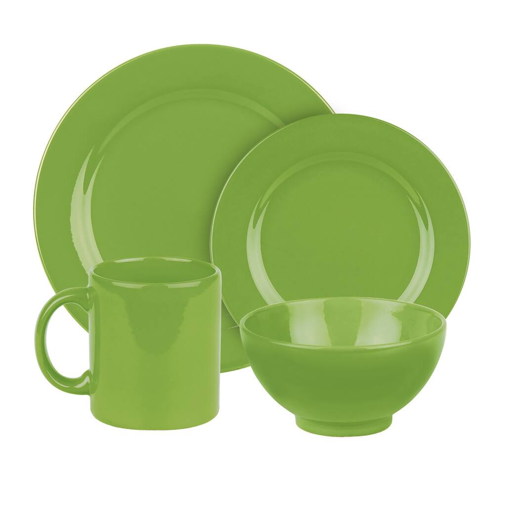 Waechtersbach Fun Factory Green Apple 16-Piece Dinnerware Set