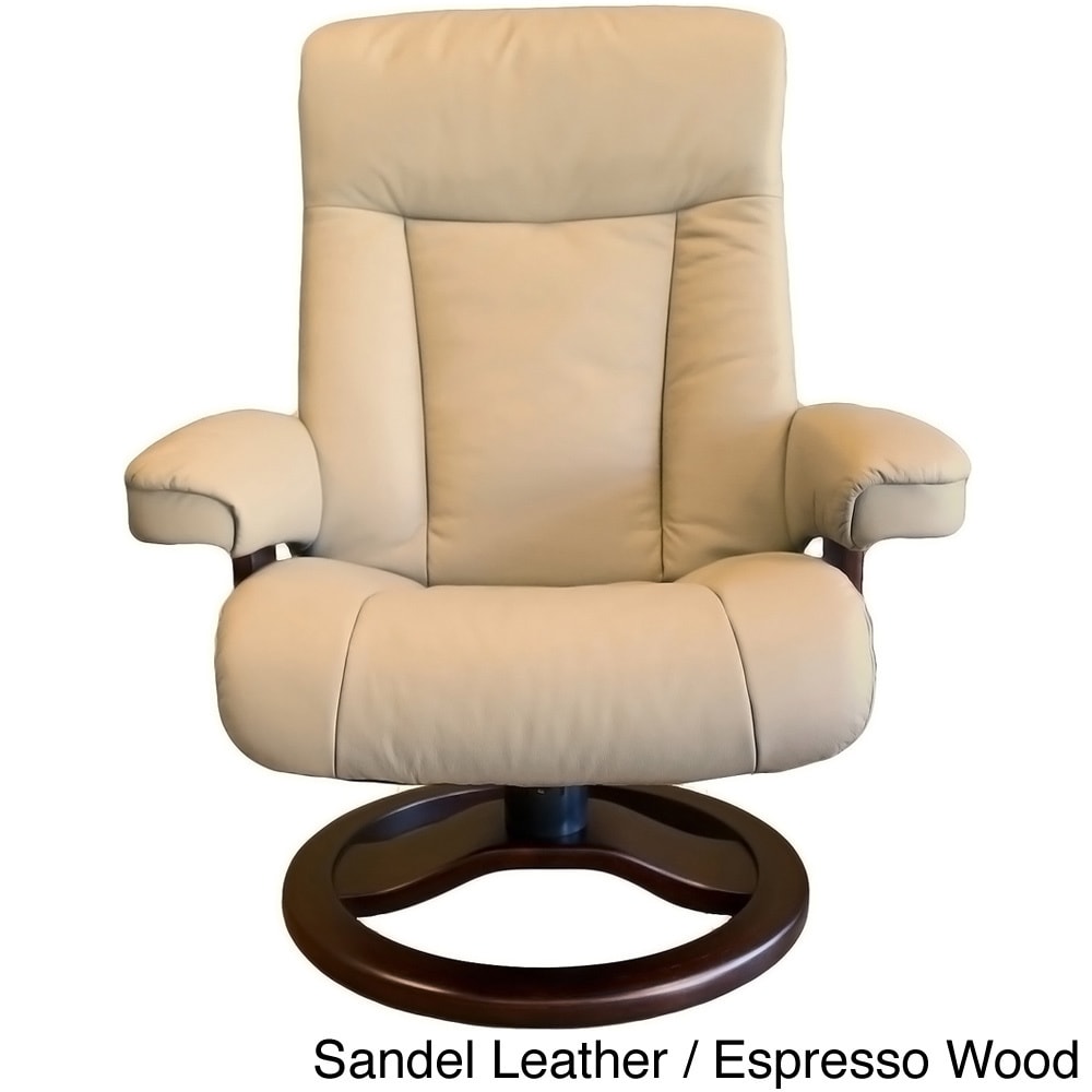 Fjord Scansit Leather Recliner And Ottoman