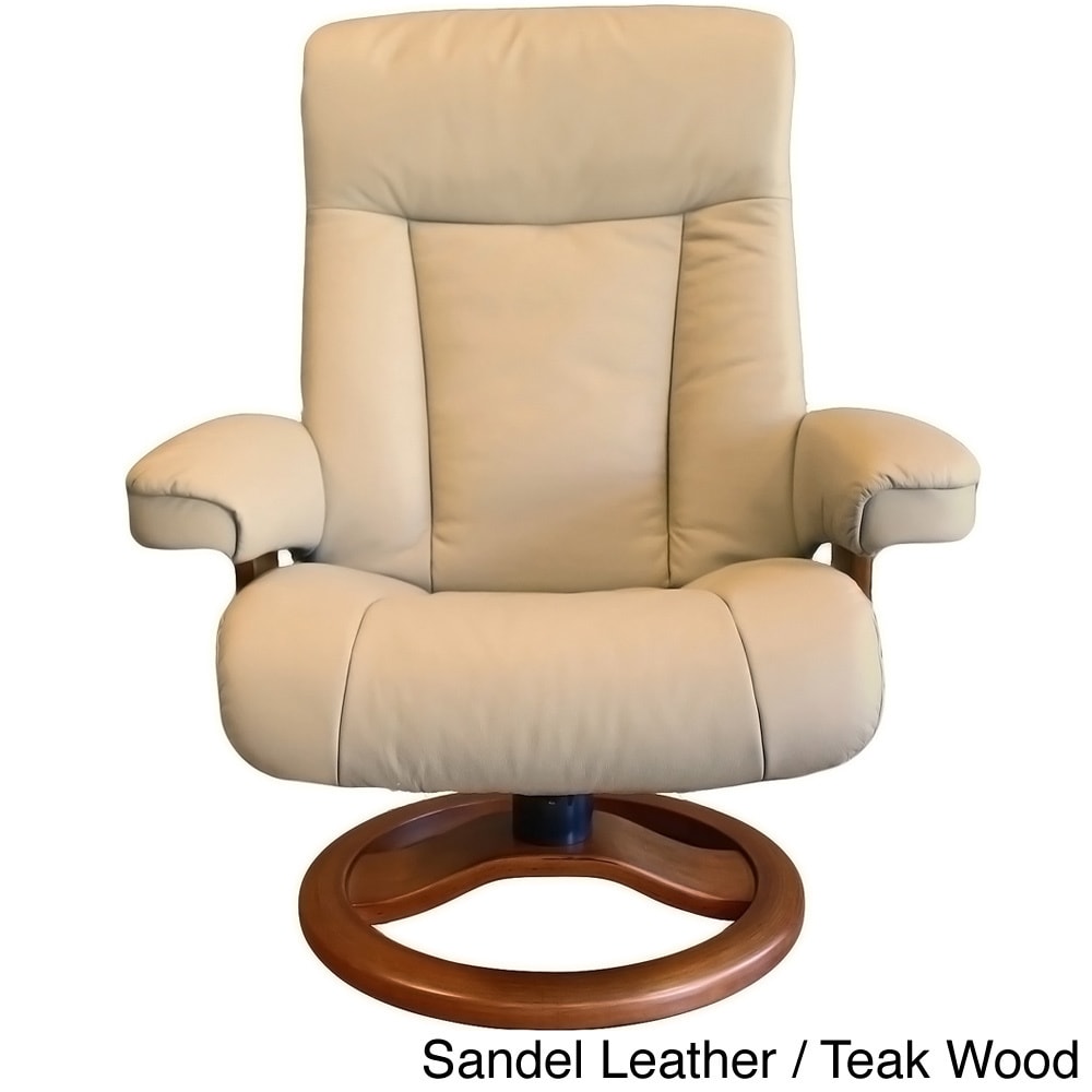 Fjord Scansit Leather Recliner And Ottoman