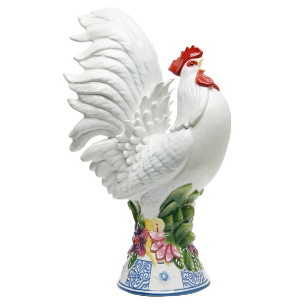 fitz and floyd global market rooster figurine