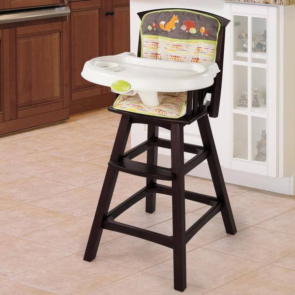 Shop Summer Infant Classic Comfort Wood High Chair In Fox And