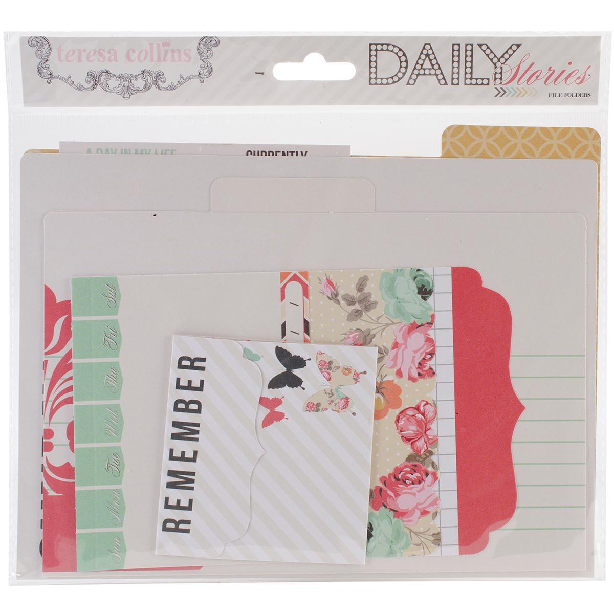 Daily Stories Cardstock File Folders   Tags