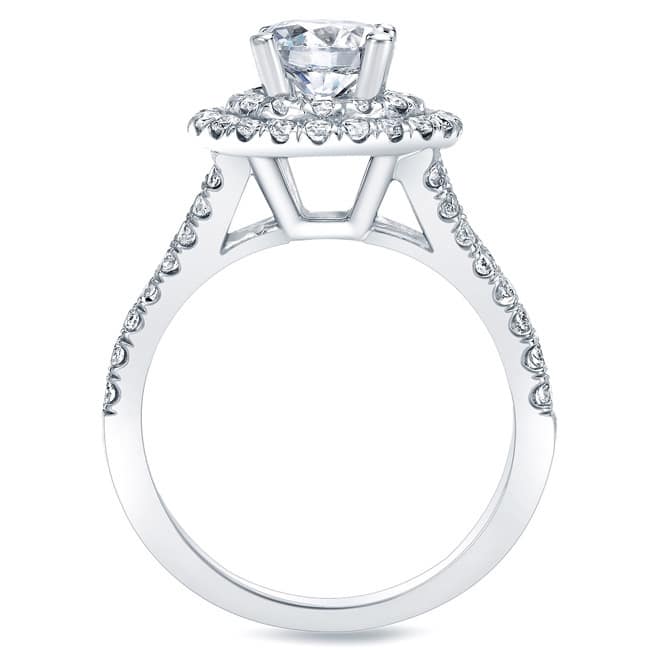 Auriya 14k Gold 1 1/4ctw Round Halo Diamond Engagement Ring Certified