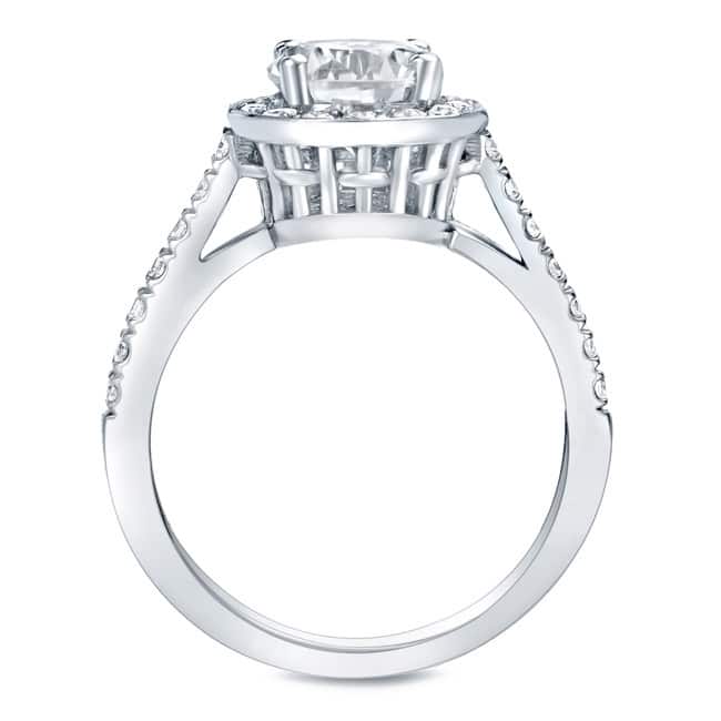 Auriya Certified 1 3/5ct TDW Round Diamond Halo Engagement Ring 14k Gold (H-I, SI1-SI2)