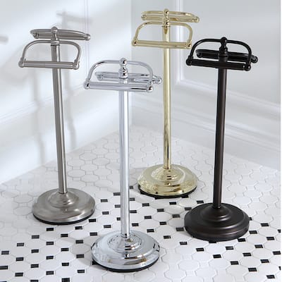 Kingston Brass Vintage Dual Freestanding Pedestal Toilet Tissue Holder