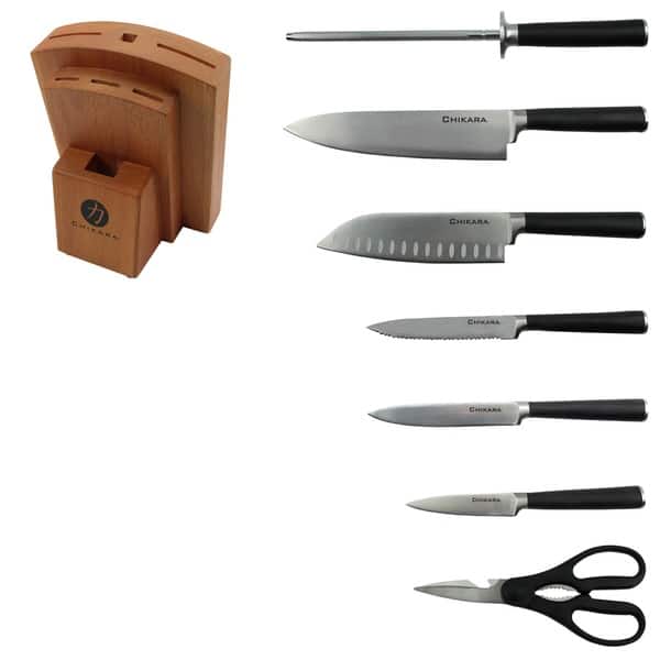  Ginsu Chikara 12 piece knife set, Black: Block Knife