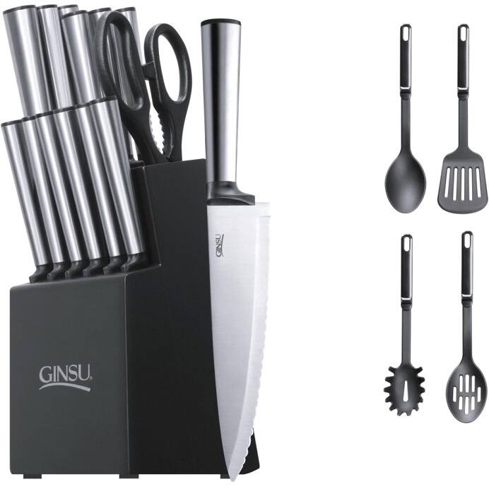 Ginsu Koden Series 18-piece Stainless Cutlery Set