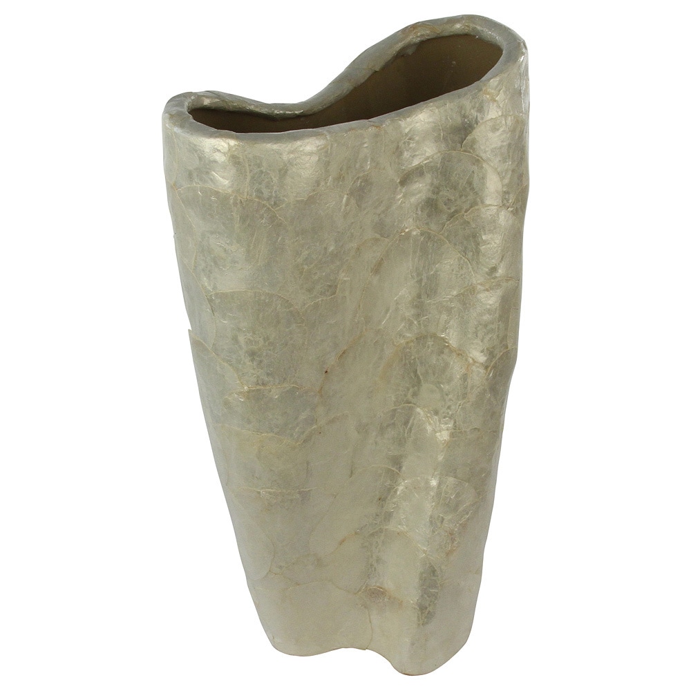 Natural Shell Pearl Wave Vase