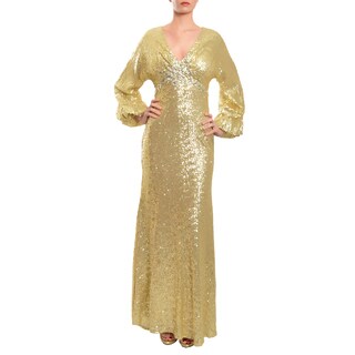 mac duggal sequin embellished gown