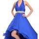 mac duggal cascading ruffle gown