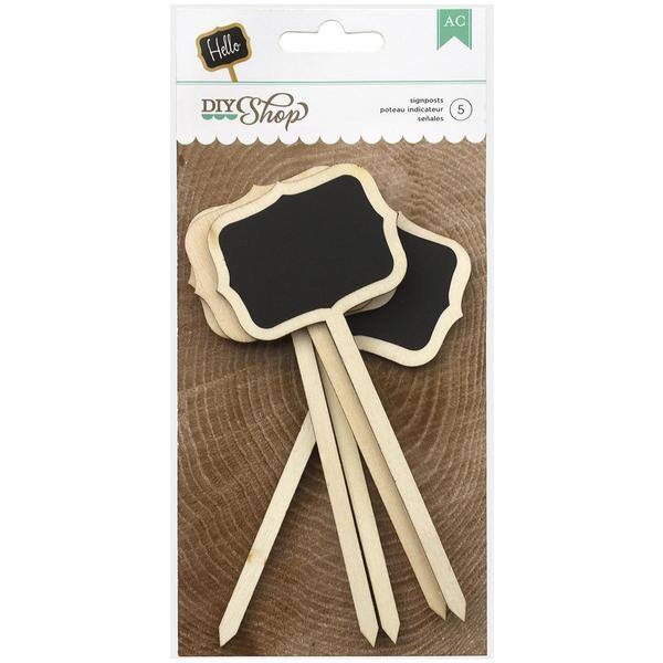DIY Shop Signposts 5/Pkg - Chalkboard Sign 1.75 X2.25 On 4 Post - Bed ...