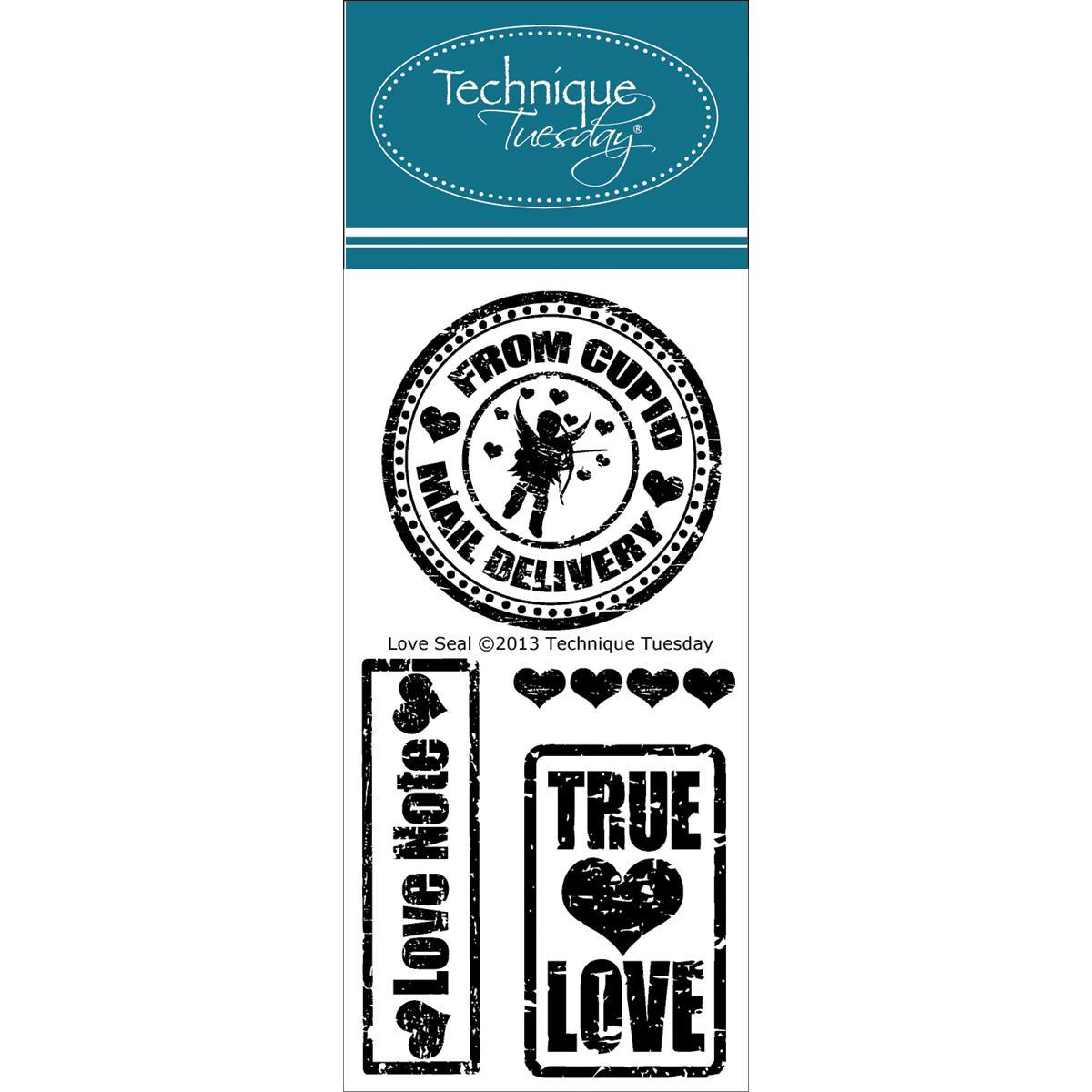 Technique Tuesday Clear Stamps 2 X4   Love Seal