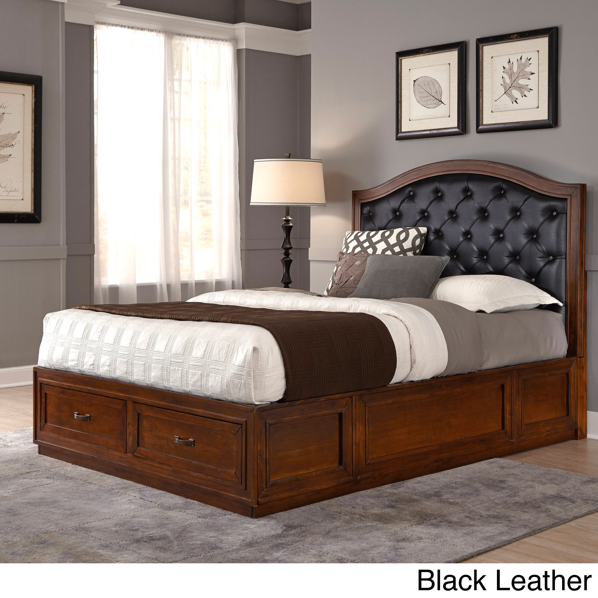 Duet King Diamond tufted Platform Storage Bed