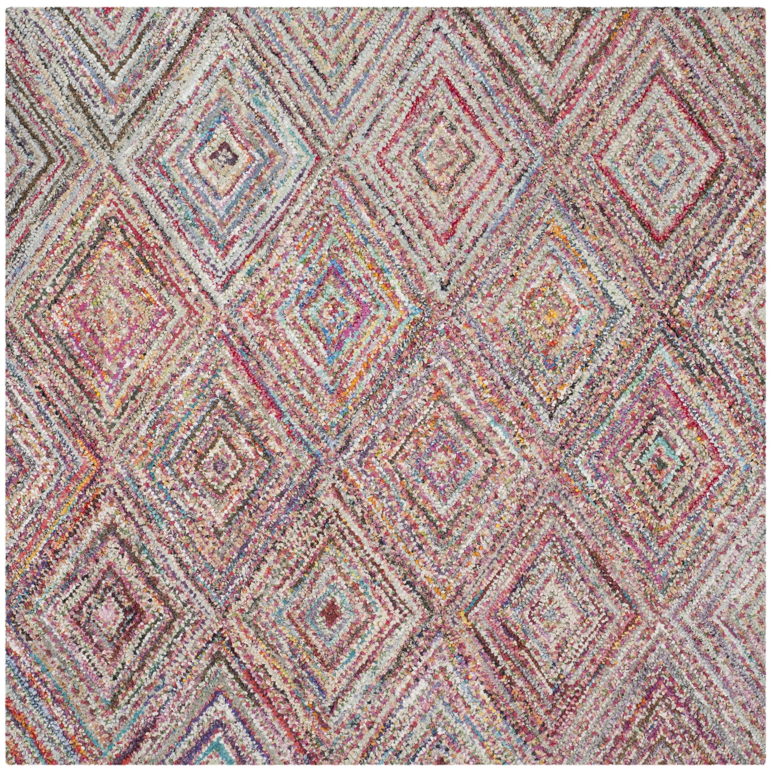 Safavieh Handmade Nantucket Multi Cotton Rug (8 Square)